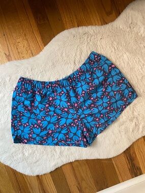 Patagonia Blue and Pink Patterned Hiking Shorts